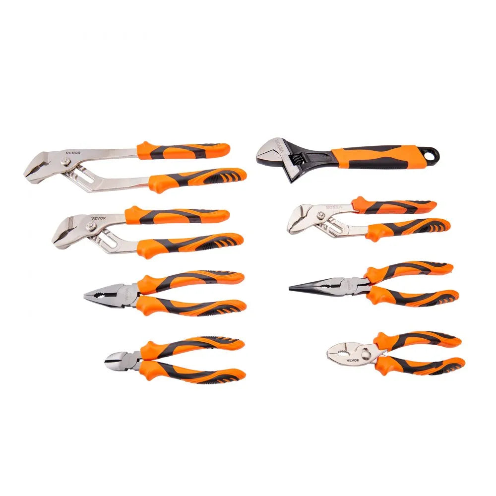 SY-808 - 8-Piece High Carbon Steel Pliers Set with Ergonomic Handles