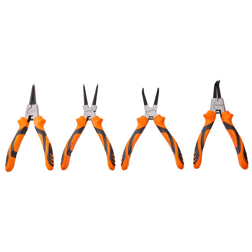 SY-415 - High Carbon Steel 4-Piece Snap Ring Pliers Set with Tool Bag