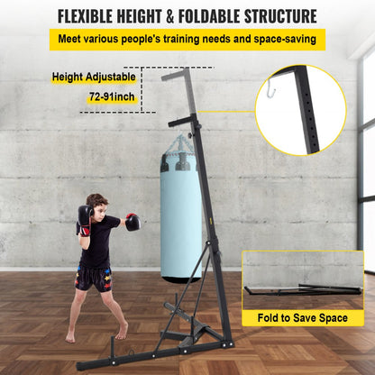 010122013316 - Adjustable VEVOR Heavy Bag Stand for Fitness & Agility