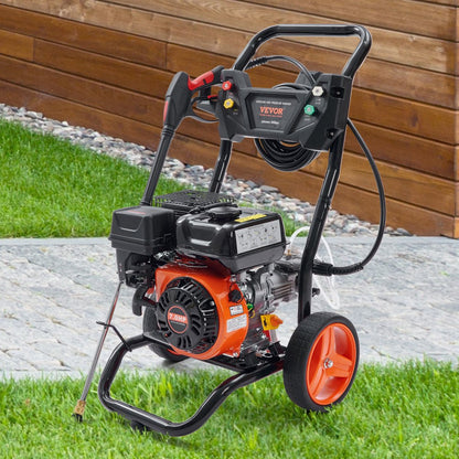 BS170D-SP - VEVOR 3400 PSI Gas Pressure Washer, Easy Mobility & Durable Design
