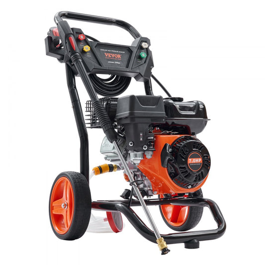 BS170D-SP - VEVOR 3400 PSI Gas Pressure Washer, Easy Mobility & Durable Design