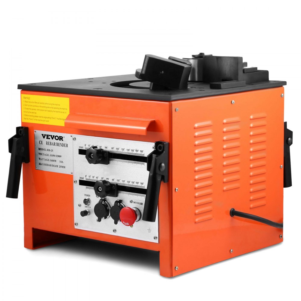 RB-25 - 1700W Electric Rebar Bender for 1" Rebar, Hands-Free Control