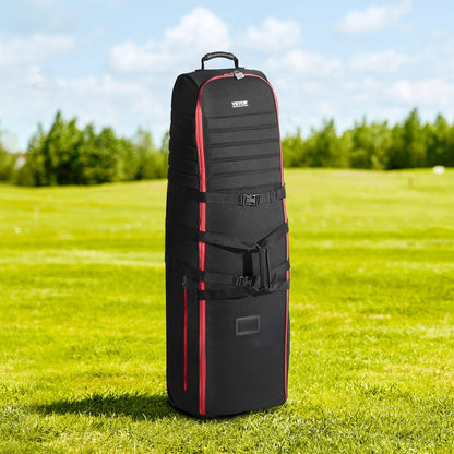 50879 - Weatherproof Golf Club Travel Bag with Wheels and Storage Pockets