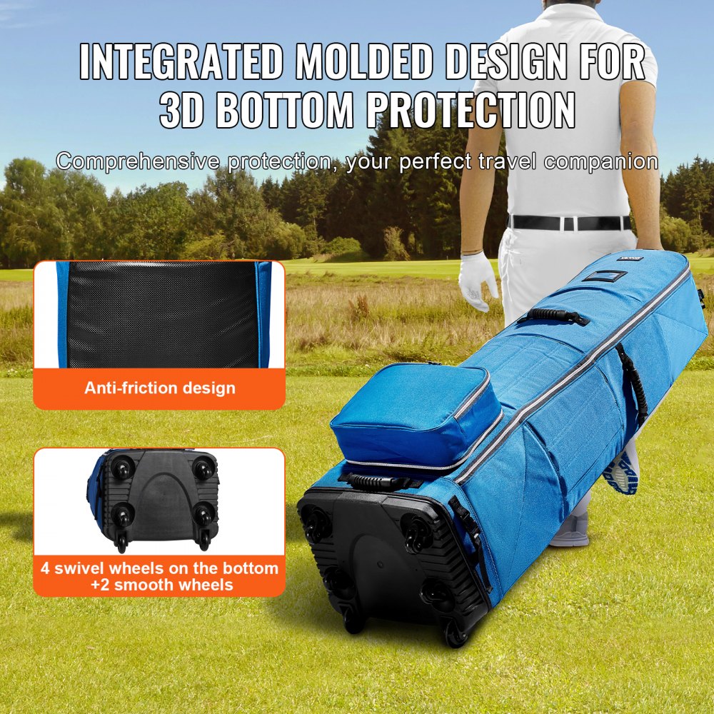 50860 - Premium Golf Travel Bag with Wheels & External Pocket