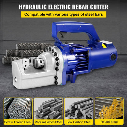 RC-22 - 1350W Hydraulic Electric Rebar Cutter for 4-22mm Rebar