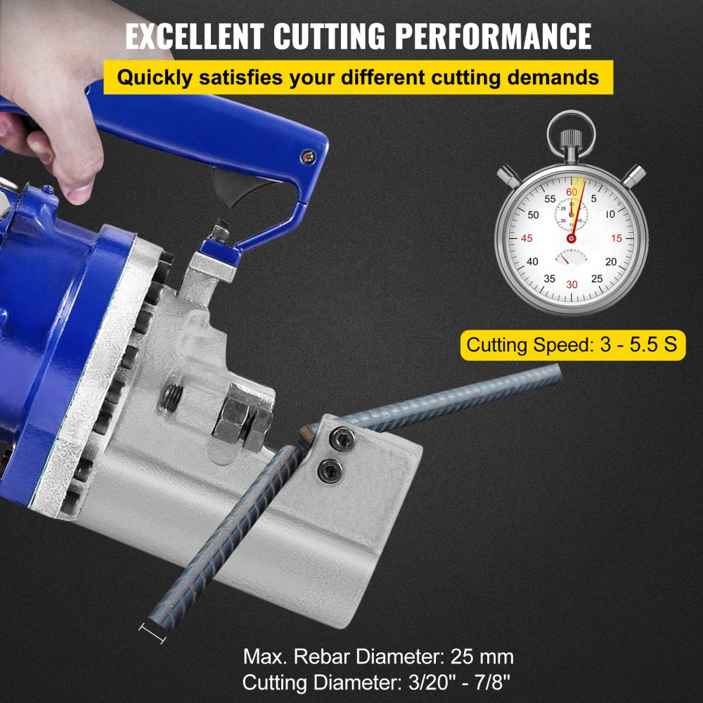 RC-25 - 1700W Portable Electric Rebar Cutter for 4-25mm Steel