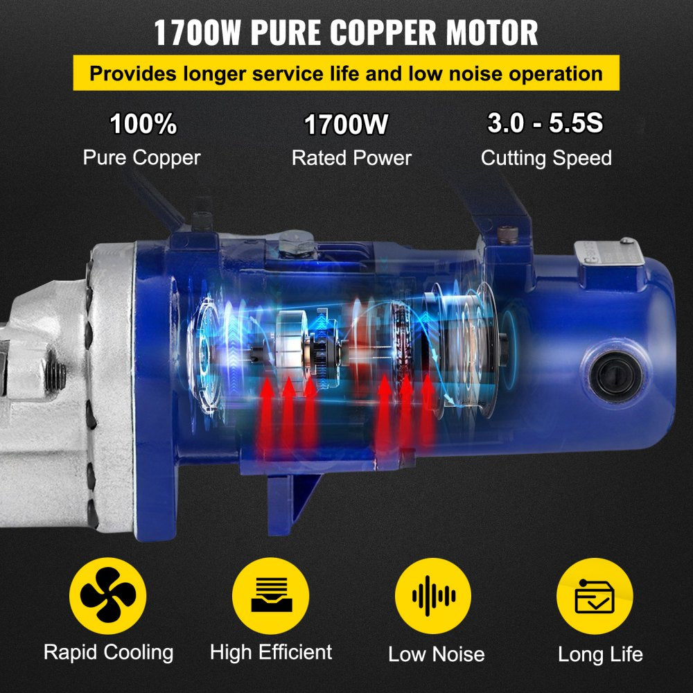 RC-25 - 1700W Portable Electric Rebar Cutter for 4-25mm Steel