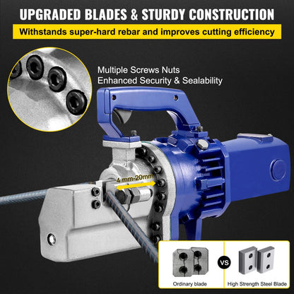 RC-25 - 1700W Portable Electric Rebar Cutter for 4-25mm Steel