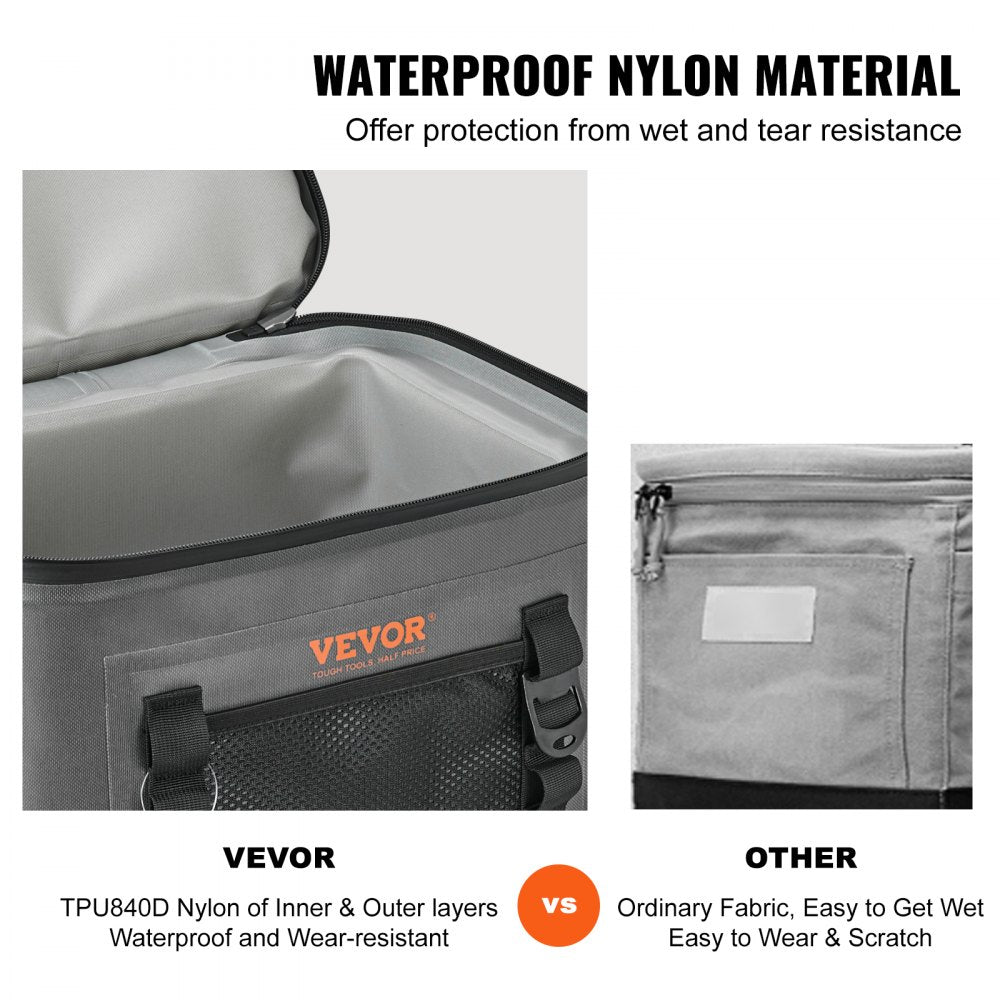HT-20233 - 14.2x11x9.4 Soft Cooler Bag for 16 Cans, Leakproof Design
