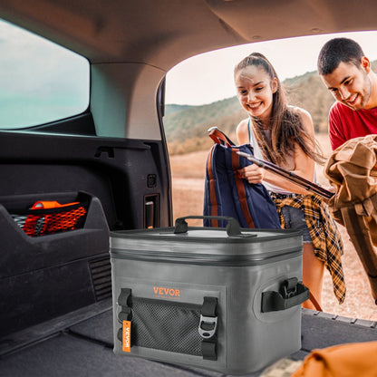 HT-20233 - 14.2x11x9.4 Soft Cooler Bag for 16 Cans, Leakproof Design