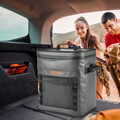 HT-20235 - Portable 30-Can Leakproof Soft Cooler Bag 14.2"x11"x15.6"