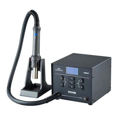 AM862D - 1000W Hot Air Rework Station with Digital Display and Safety Features