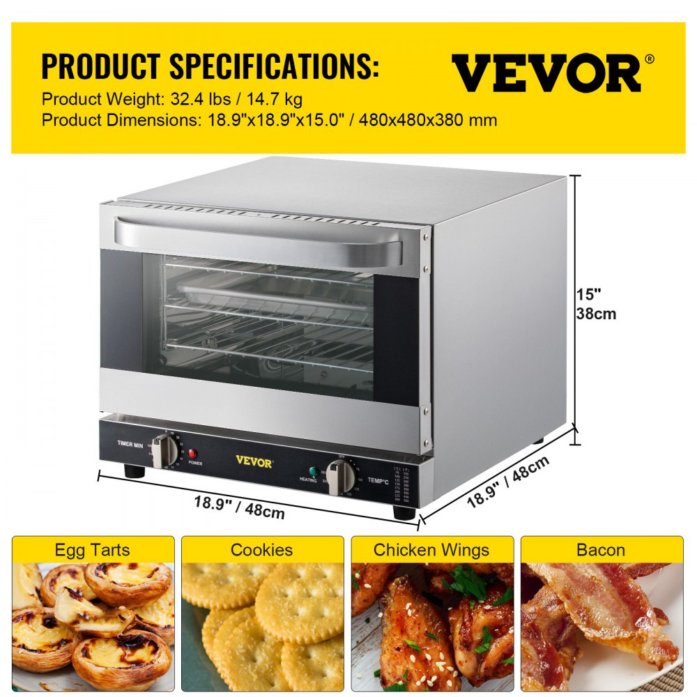 FD-21 - Compact 21L Convection Oven for Quick Baking & Snacks