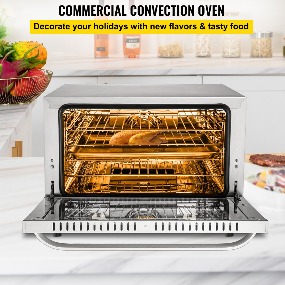 FD-47 - Compact 47L Convection Oven, 18.5"x15.4", Rapid Heating & Easy Control