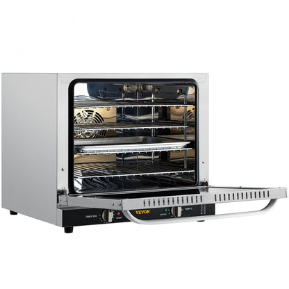FD-66 - 66L Half-Size Electric Convection Oven with 4 Trays & Glass Door