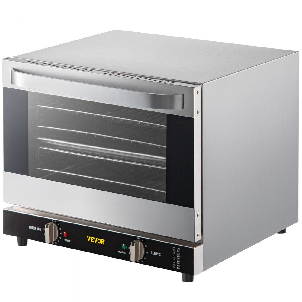 FD-66 - 66L Half-Size Electric Convection Oven with 4 Trays & Glass Door