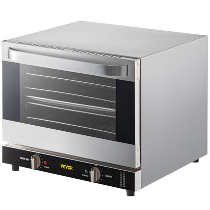 FD-66 - 66L Half-Size Electric Convection Oven with 4 Trays & Glass Door