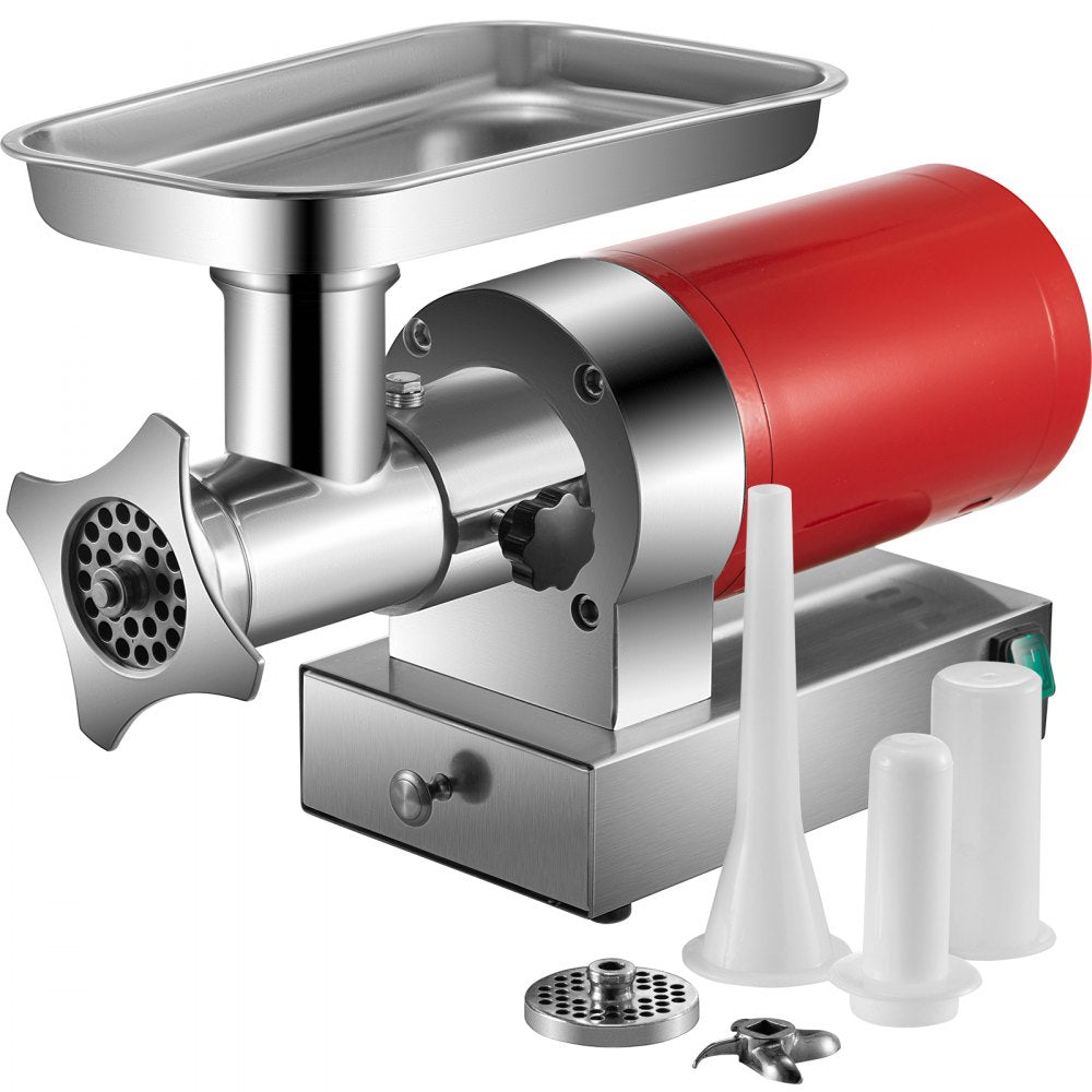 5G-22A - 1100W Stainless Steel Electric Meat Grinder with Dual Plates