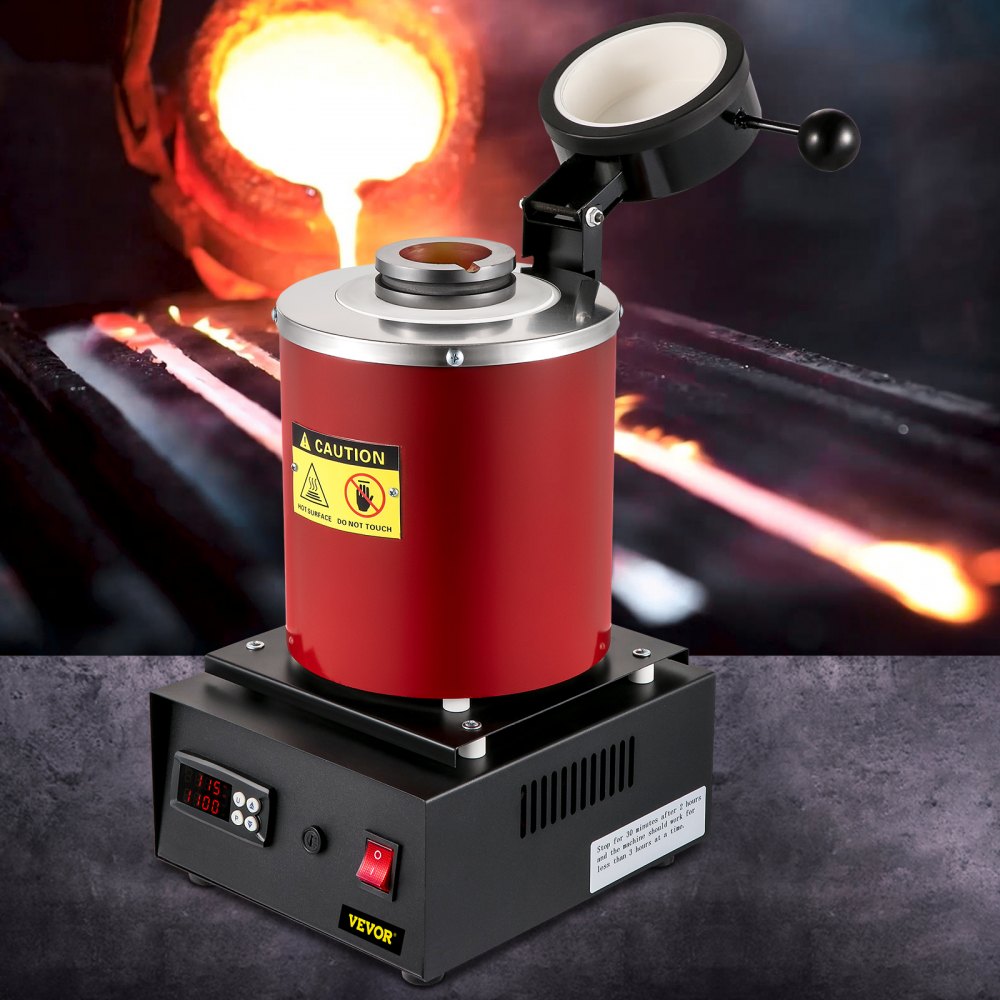 GF1100ND3 - Professional 3KG Melting Furnace with PID & Safety Features