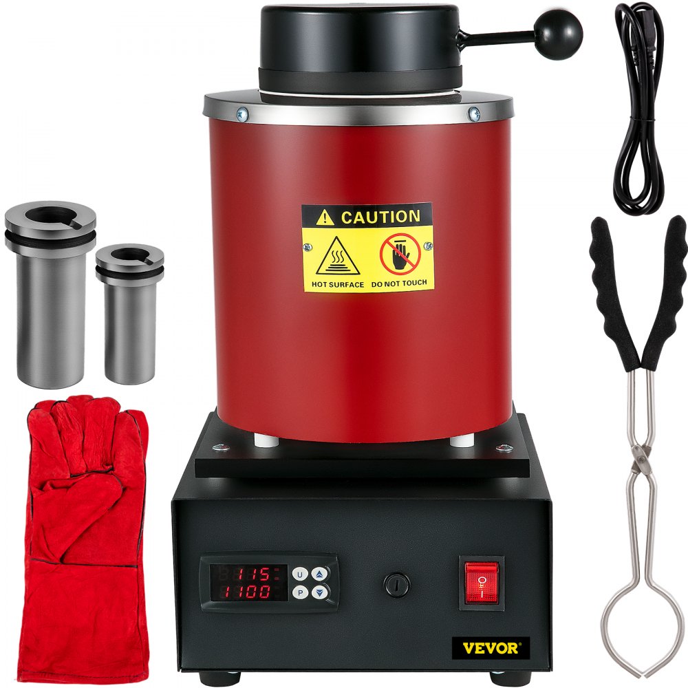 GF1100ND3 - 3KG Professional Electric Melting Furnace with Quartz Lid