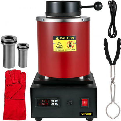 GF1100ND3 - 3KG Professional Electric Melting Furnace with Quartz Lid