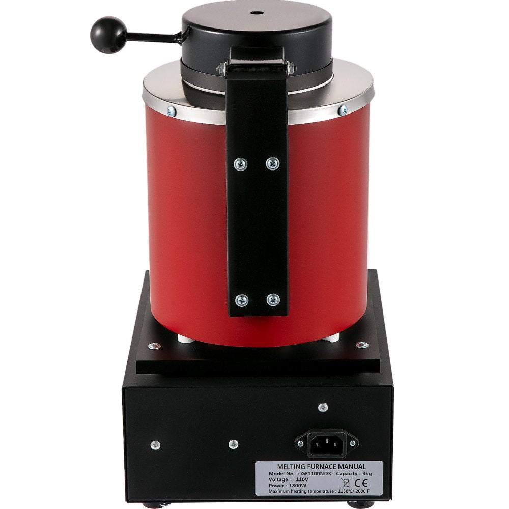 GF1100ND3 - 3KG Professional Electric Melting Furnace with Quartz Lid