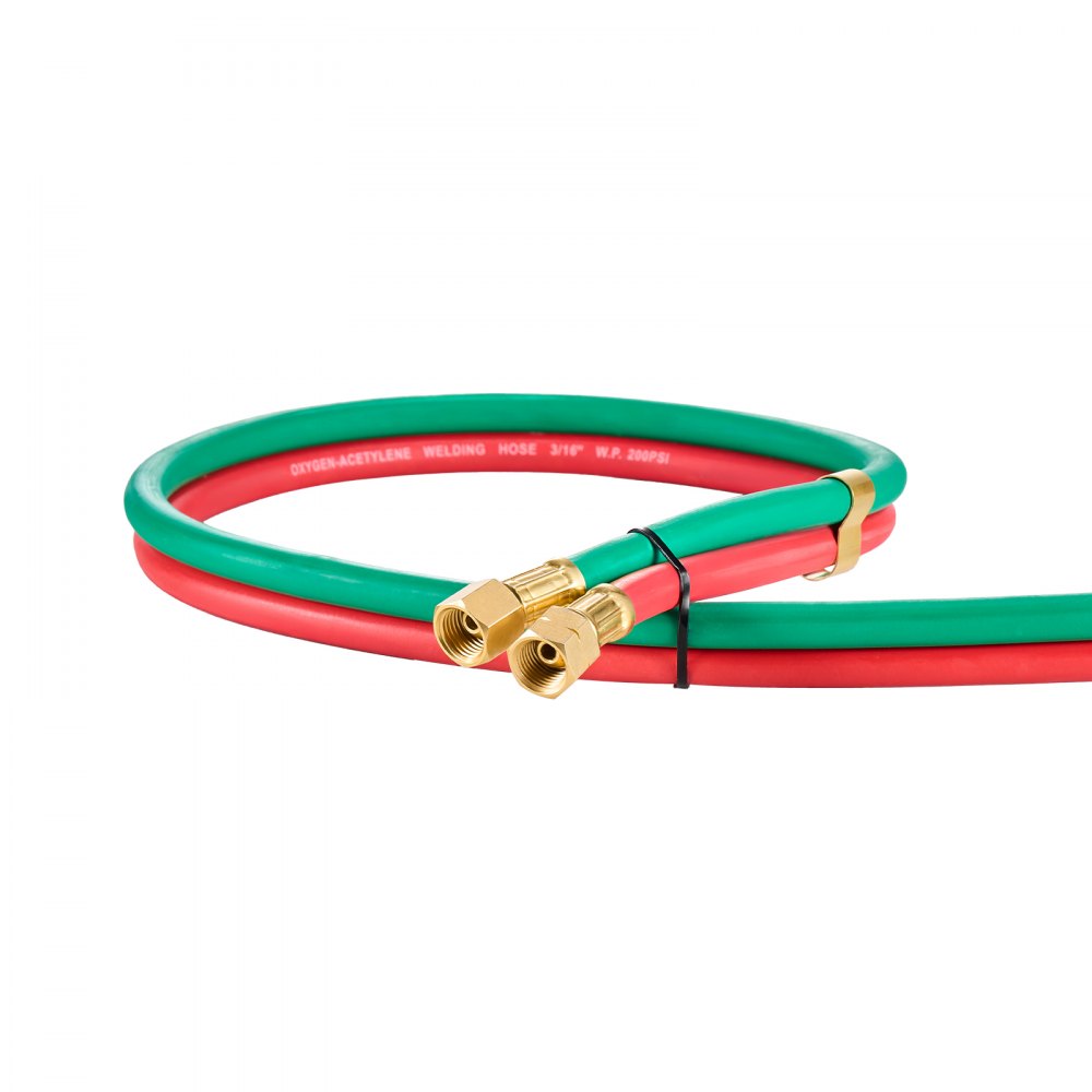 RTW1425A - 25FT Twin Hose for Oxygen & Acetylene, 300PSI Durable Rubber