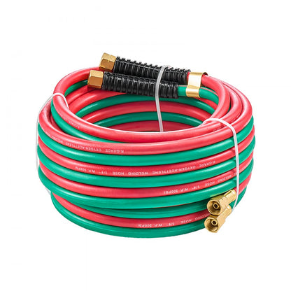 RTW1425A - 25FT Twin Hose for Oxygen & Acetylene, 300PSI Durable Rubber