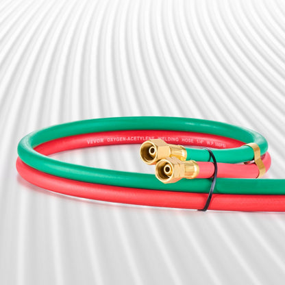 RTW1450A - Durable 50FT Oxygen Acetylene Hose, 1/4-inch, 300 PSI Rated