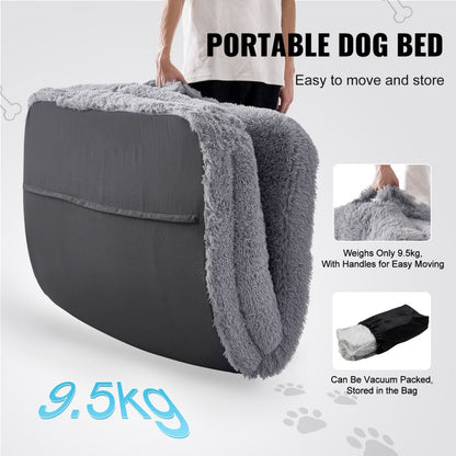 HS-001 - Large Washable Dog Bed in Soft PV Velvet