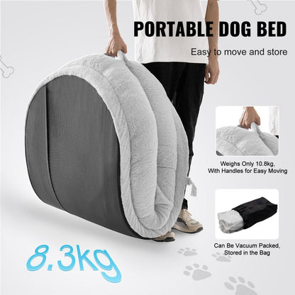HS-004 - 67.7x35in Cozy Faux Fur Human Dog Bed