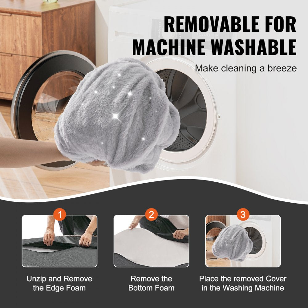 HS-004 - 67.7x35in Cozy Faux Fur Human Dog Bed