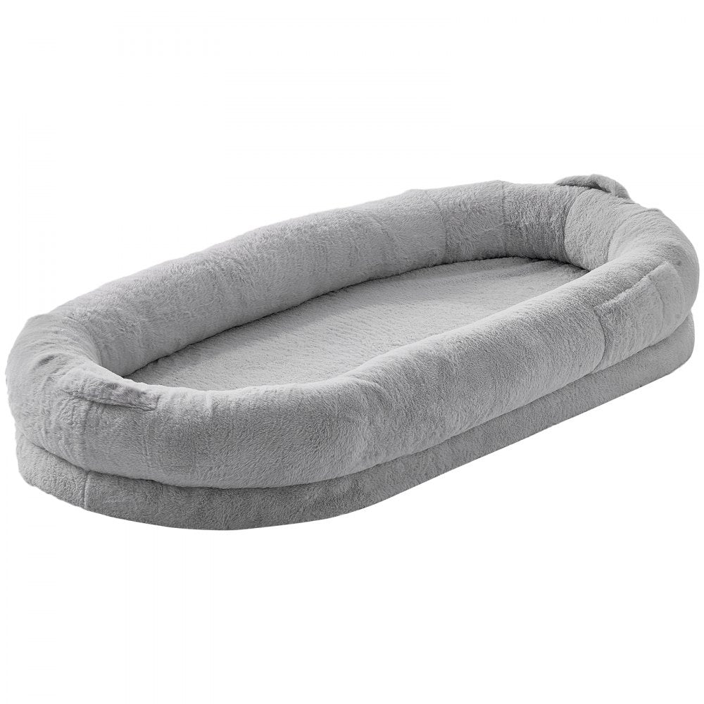 HS-004 - 67.7x35in Cozy Faux Fur Human Dog Bed