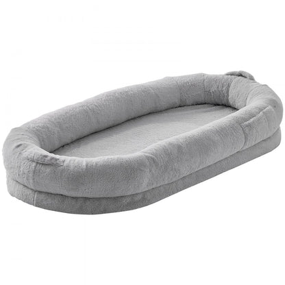 HS-004 - 67.7x35in Cozy Faux Fur Human Dog Bed