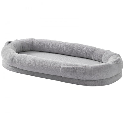 HS-004 - 67.7x35in Cozy Faux Fur Human Dog Bed
