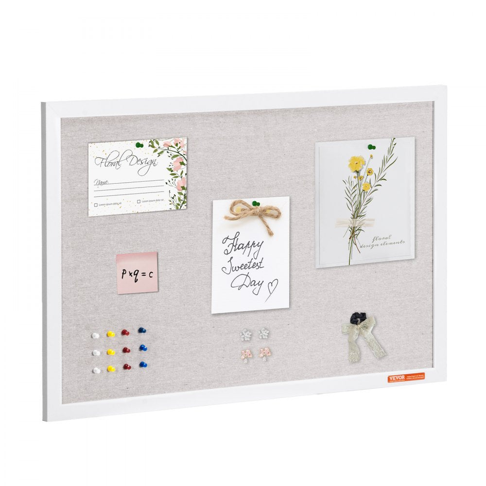 MPL-2030 - 30"x20" Linen-Covered Bulletin Board with Installation Kit