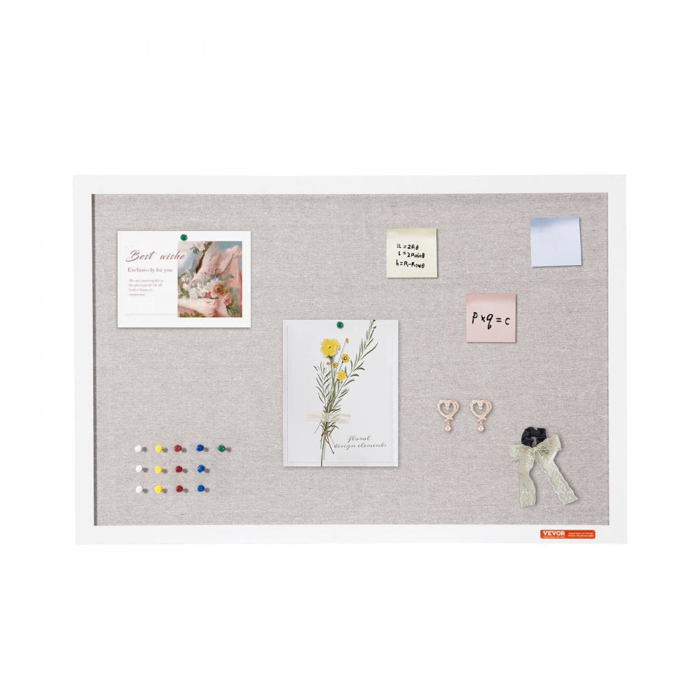 MPL-2030 - 30"x20" Linen-Covered Bulletin Board with Installation Kit