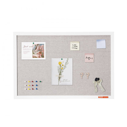MPL-2030 - 30"x20" Linen-Covered Bulletin Board with Installation Kit