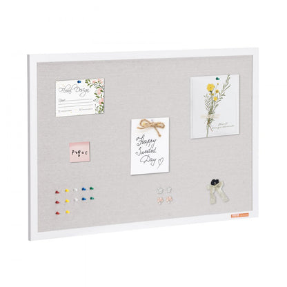 CCB-2436 - 36"x24" White Cork Board with Durable Fiberboard Core