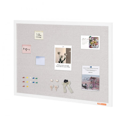 CCB-2436 - 36"x24" White Cork Board with Durable Fiberboard Core