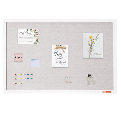 CCB-2436 - 36"x24" White Cork Board with Durable Fiberboard Core