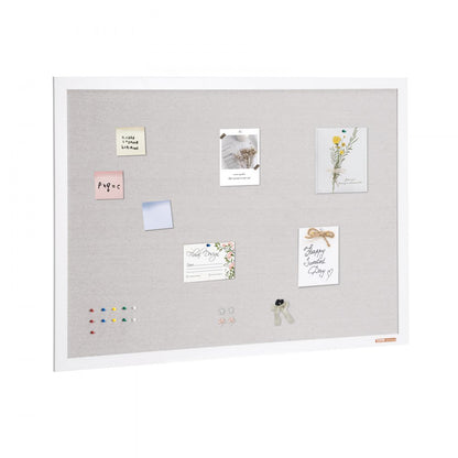 MPL-4836 - 48"x36" White Cork Board with Scratch-Resistant Corners