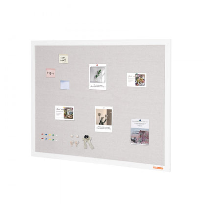 MPL-4836 - 48"x36" White Cork Board with Scratch-Resistant Corners