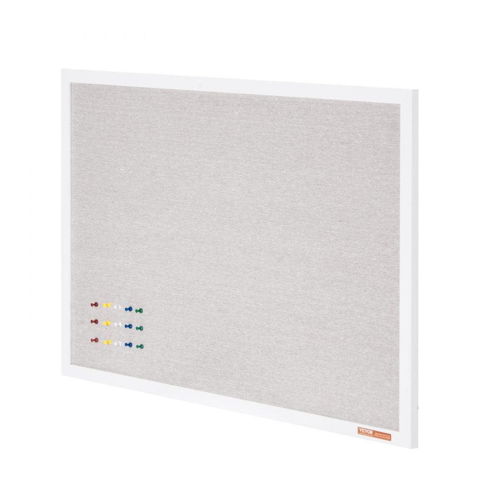 MPL-4836 - 48"x36" White Cork Board with Scratch-Resistant Corners
