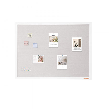 MPL-4836 - 48"x36" White Cork Board with Scratch-Resistant Corners
