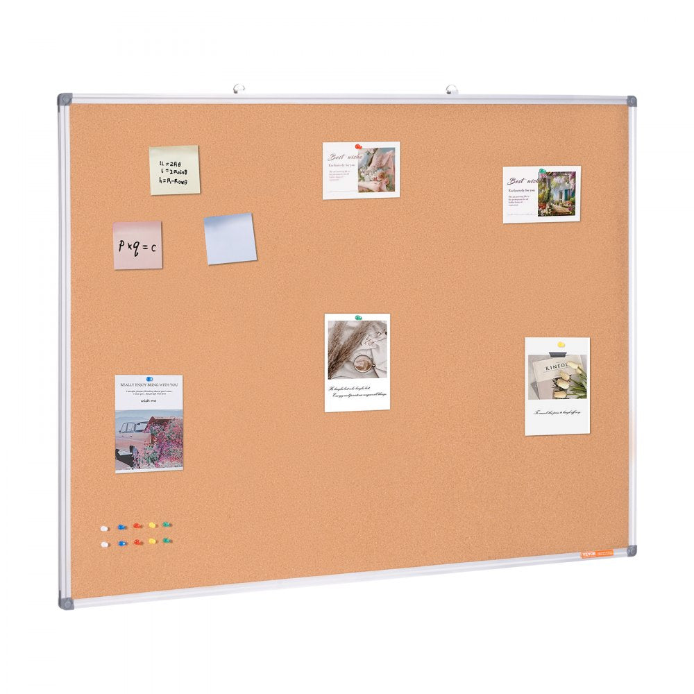 A01C-4836 - 48"x36" Durable Cork Board for Home & Office Use