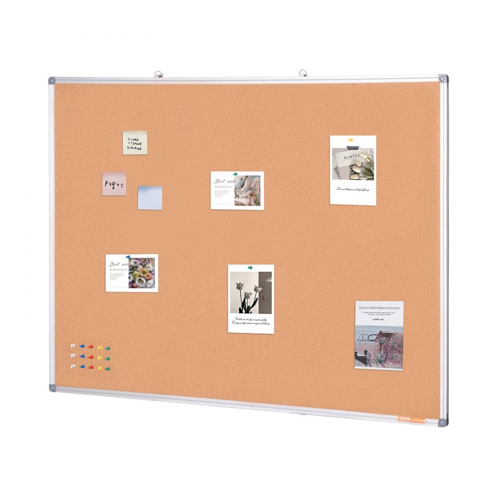 A01C-4836 - 48"x36" Durable Cork Board for Home & Office Use