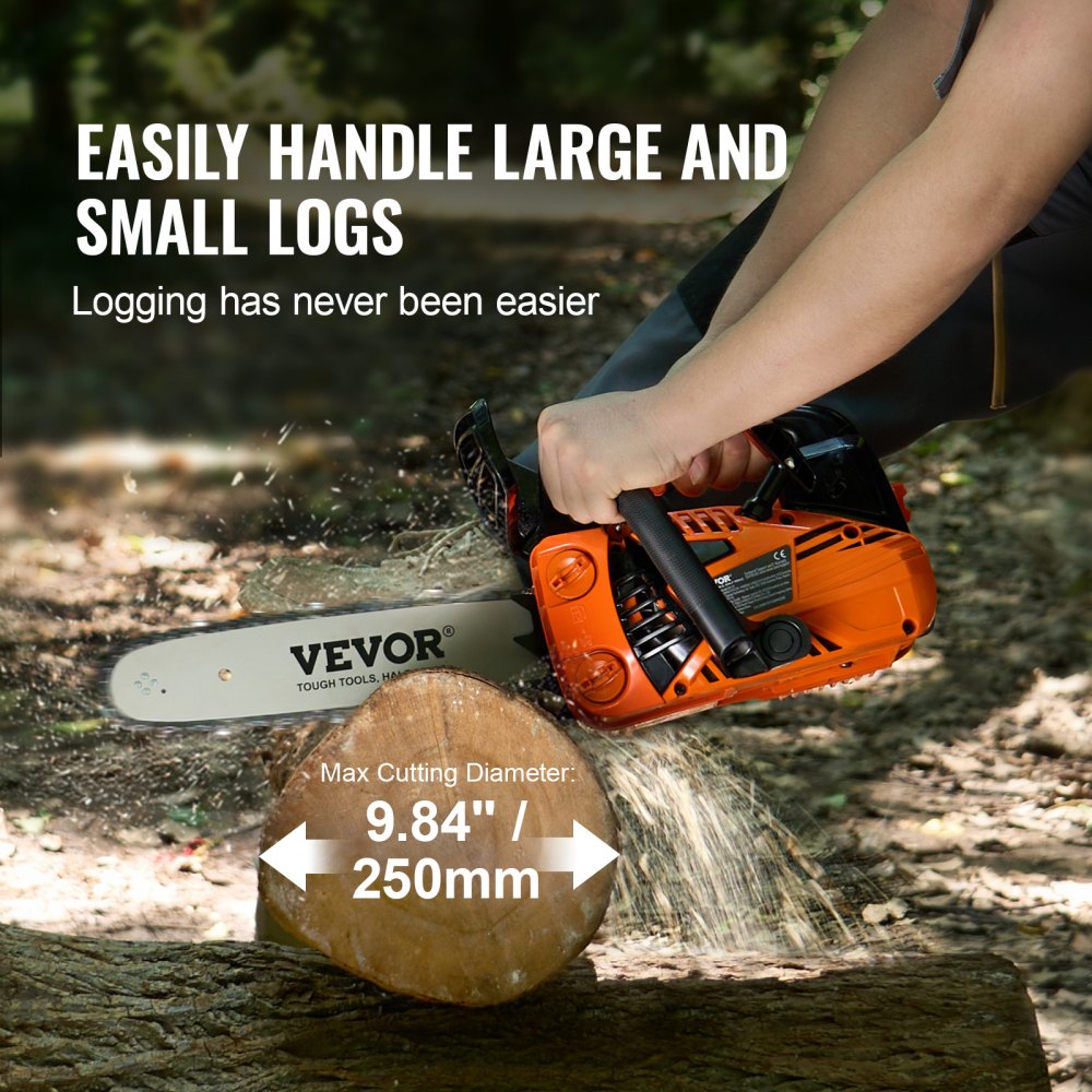 CN-25 - 25.4CC Gas Chainsaw with Easy-Start and Tool-Free Tension Adjustment