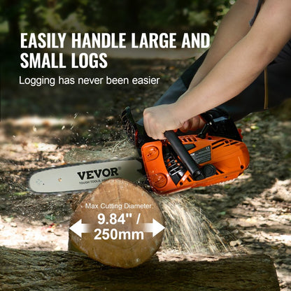 CN-25 - 25.4CC Gas Chainsaw with Easy-Start and Tool-Free Tension Adjustment