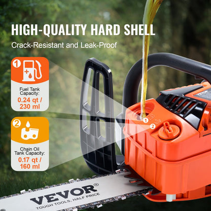 CN-25 - 25.4CC Gas Chainsaw with Easy-Start and Tool-Free Tension Adjustment